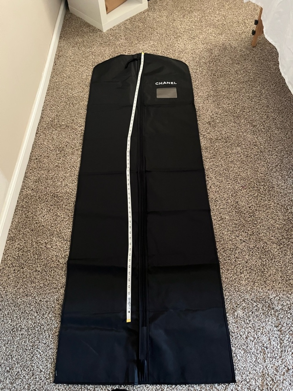 CHANEL Black Garment Cover with ID Window - Picture 2 of 3